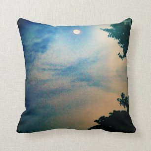 BLÅTT- & PERSIKAMÅNEHIMMEL KUDDER typ - baksida Kudde
