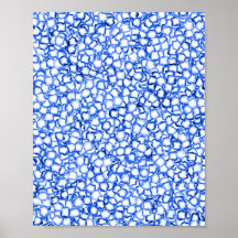 Blått Petals, datorgenererat