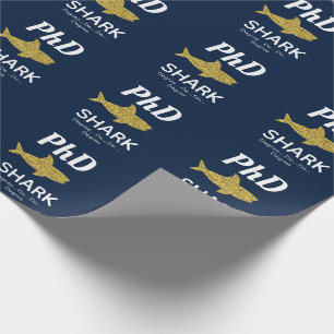 Blått PhD-Studenten i Guld Glitter Presentpapper