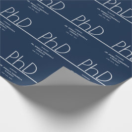 Blått PhD-Studentfest Presentpapper