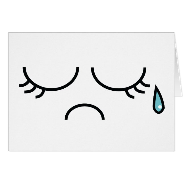 Blått Picadilly Hälsningskort (Framsidan Horizontal)