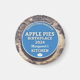 Blått plattSKYDD för Apple Paj Magnet
