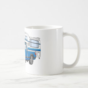 Blått Plocka upp Camper-Tecknad Kaffemugg
