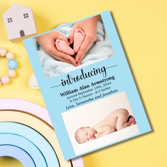 Blått Pojke Storlekt och viktfoto Meddelande (Skapare uppladdad)