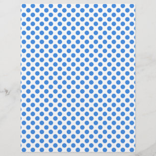 Blått Polka dots med Anpassadets bakgrund
