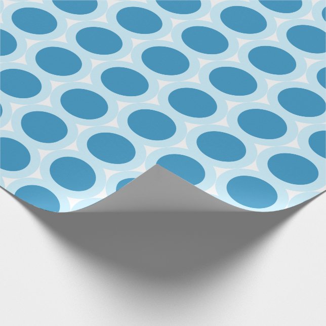 Blått polkadot Modern, enkel, minimalistisk Presentpapper (Hörn)