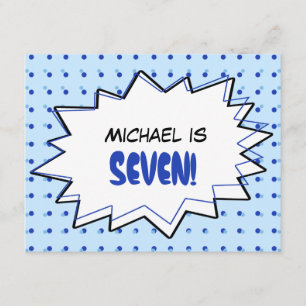 Blått popkonst, Födelsedagsfest inbjudan
