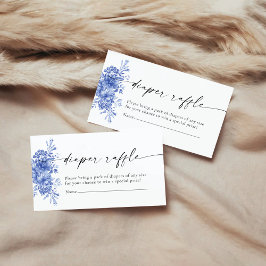 Blått porslinsliknande Blommigt, kort för rackhölj