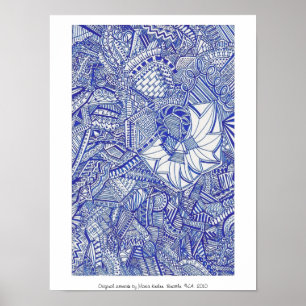 Blått Poster