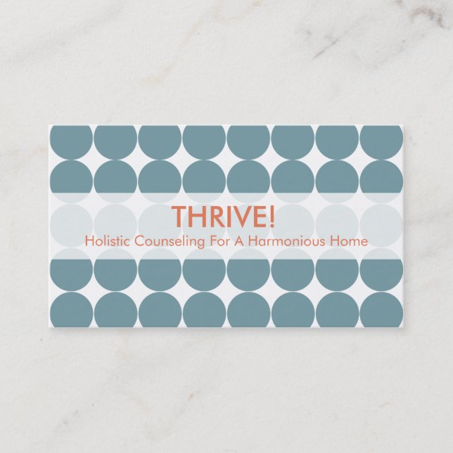 Blått pricker visitkortar visitkort (Framsida)