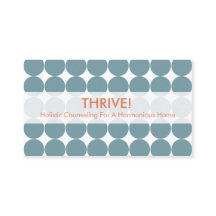 Blått pricker visitkortar