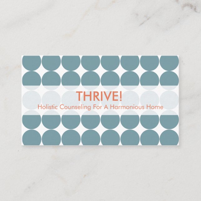 Blått pricker visitkortar visitkort (Framsida)