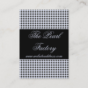 Blått pryder med pärlor pärlorsmyckenvisitkorta visitkort