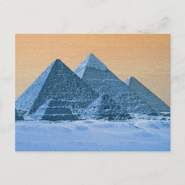 Blått Pyramids vykort (Framsida)