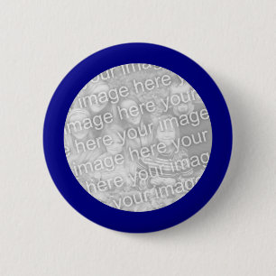 Blått ramat runt foto-knapp knapp