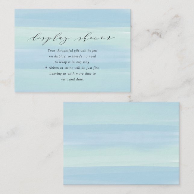 Blått Rand-Visning, skuvkort för hölje Tilläggskort (Fram/baksida)