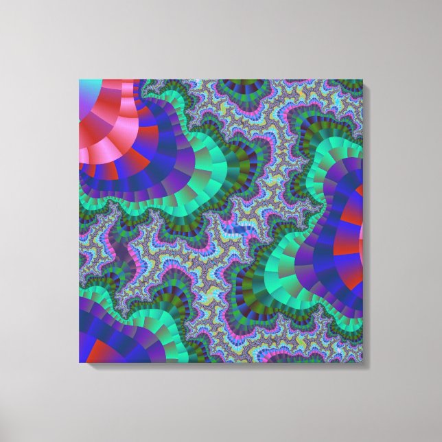 Blått redskap för anpassningsbarnas Grönt - Canvas (Framsida)