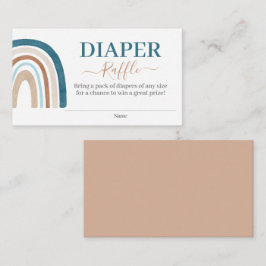 Blått Regnbågsblöja Lotteri Enclosure Kort