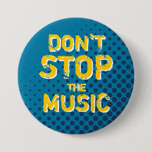 Blått Retro-raster stoppar inte musikknappen