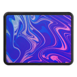 Blått Rosa Marble Dragkroksskydd