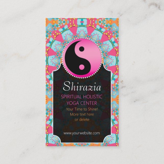 Blått Rosa - ny åldersfördelning - livsstilslära Visitkort (Framsida)