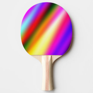 Blått rosa, vattenfärgsfärgad abstrakt, inkl. regn pingisracket