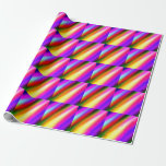 Blått rosa, vattenfärgsfärgad abstrakt, inkl. regn presentpapper<br><div class="desc">Design</div>