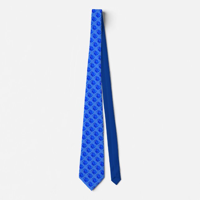Blått Rosor Neckties Blue Ro Flower Gift (Framsida)