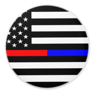 blått rött kort för polisens brandkår, symbol usa knopp