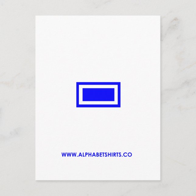 Blått rusar vykort (Framsida)