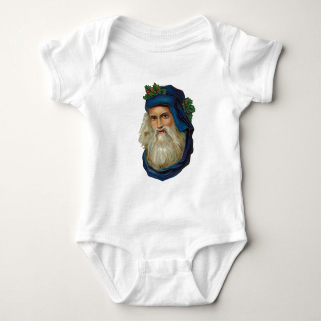 Blått Santa Tee (Framsida)