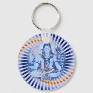 Blått Shiva Keychain Nyckelring
