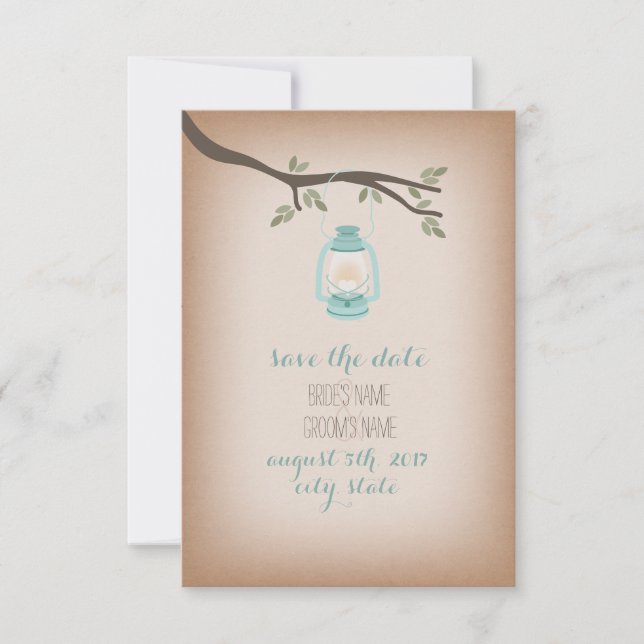 Blått signallönster med inspikat papper Spara datu Datumet (Framsida)