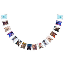 Blått sist-sprut-bachelorfest-fotobanner vimplar