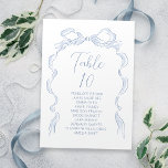 Blått sittdiagram för Bordsnumret Hand plockade Inbjudningar<br><div class="desc">Elegant hand plockade-band med modernt handskrivet typsnitt i dammblått,  rent och enkelt. Underbar för det romantiska bröllop,  den unika roligten vismisk bröllop,  elegant avslappnad bröllop. Visa alla matchande delar i samlingen.</div>