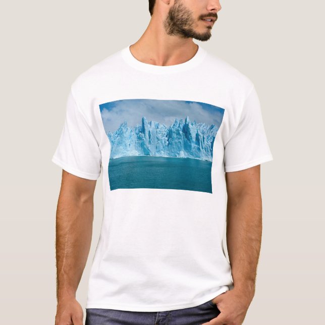 Blått sjö, is och himmel t shirt (Framsida)