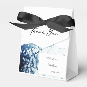 Blått sjöDestinationsbröllop Presentaskar