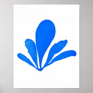 Blått Sjögräs Skriv ut nr 11 Kustbotaniskt tryck. Poster