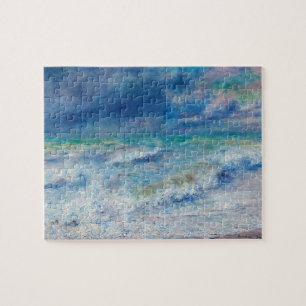 Blått Sjölandskap efter Renoir Impressionist Paint Pussel