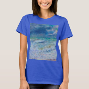 Blått Sjölandskap efter Renoir Impressionist Paint T Shirt