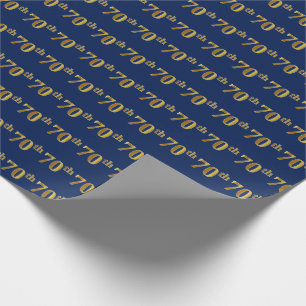 Blått sjuttionde) händelse för Fauxguld 70th ( Presentpapper