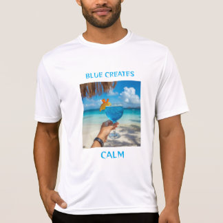 Blått skapar lugn t shirt