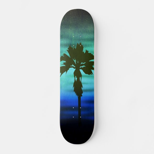 Blått skateboard Handflatan Bräda 20,5 Cm (Framsida)