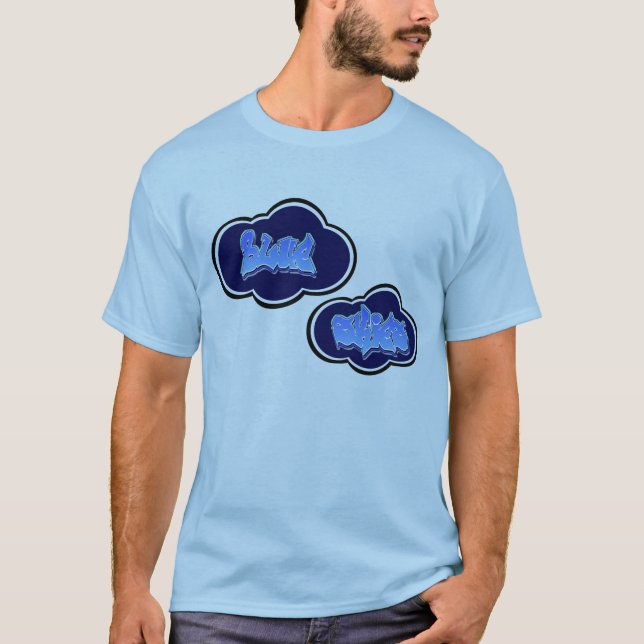 Blått Skies_clouds Tee (Framsida)