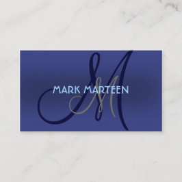 Blått skuggar enkla visitkort