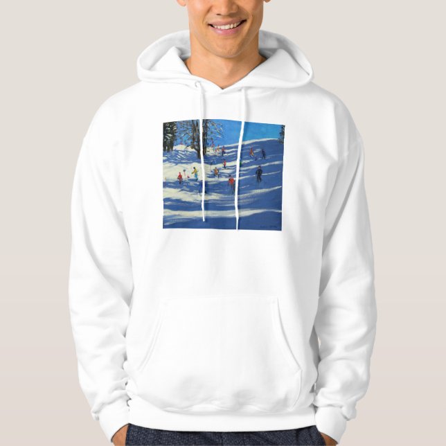 Blått skuggar Morzine Hoodie (Framsida)