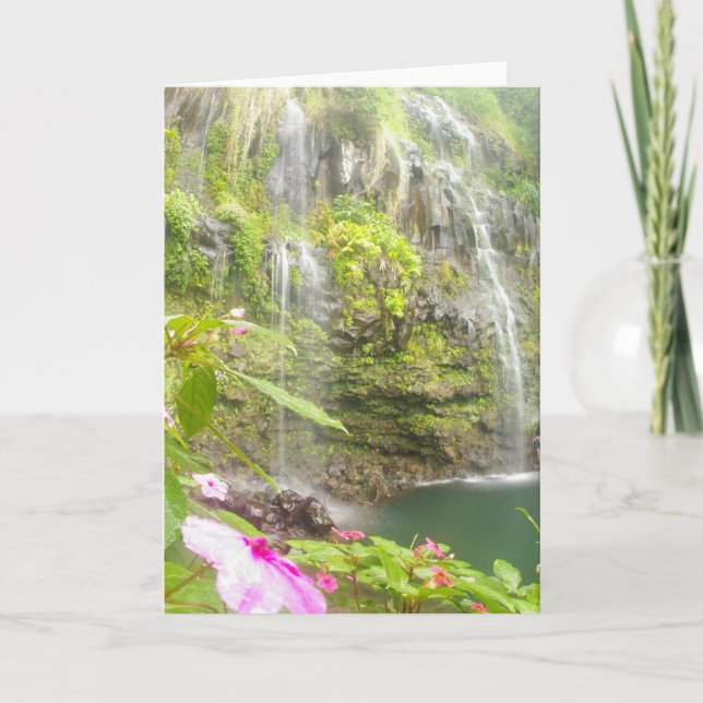 Blått slår samman Hana Maui Kort (Framsida)