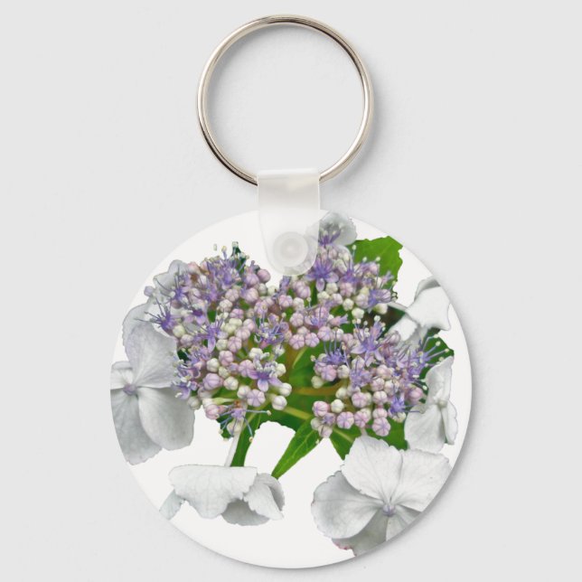 Blått Snöre Hydrangea Coordinating Items Nyckelring (Framsida)