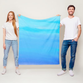 Blått som Abstrakt i Himlar Fleecefilt