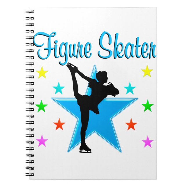 BLÅTT SOM ÅKER SKRIDSKOR STJÄRNAN ANTECKNINGSBOK (Framsidan)